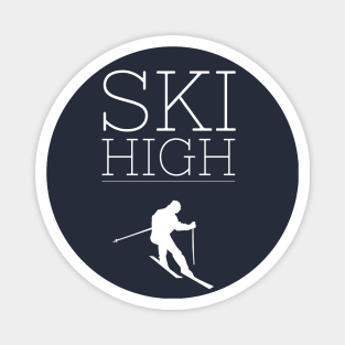 SKI HIGH - SKIING Magnet